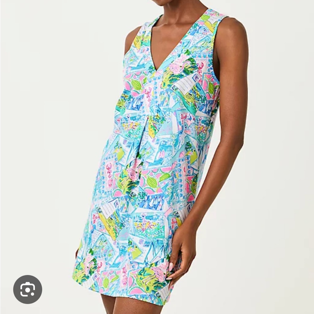 Lilly Pulitzer Amina swing dress “Wish You Were Here” - Picture 8 of 9